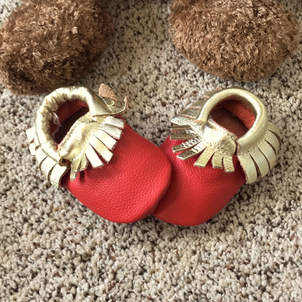 Genuine leather baby moccasin,kids moccasins